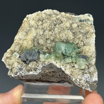 Fluorite, Galena, Quartz, Rogerley Mine, Stanhope, County Durham, England, UK