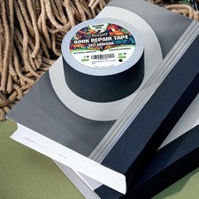 TSSART Book Repair Tape Self Adhesive Matte Book Binding Tape for Reinforcing