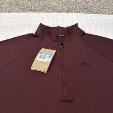 Nike Trail Long Sleeve Running 1/2 Zip Red Pullover FV9994-652 Medium NWT $85
