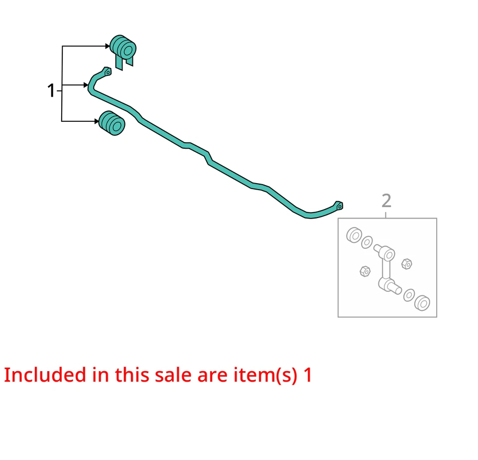 Barra estabilizadora trasera Hyundai Santa Fe 2008 AWD OEM 118 k millas - LKQ421430196 Foto 4 de 4