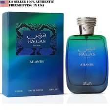 Hawas Atlantis Eau de Parfum for Men, 100ml 3.4 oz NEW in Box