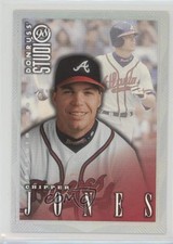1998 Donruss Studio Studio Proofs /1000 Chipper Jones #159 HOF 0a1