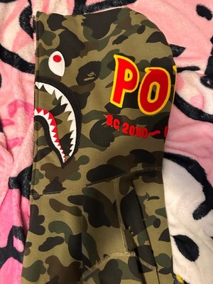 full zip hoodie men large bape