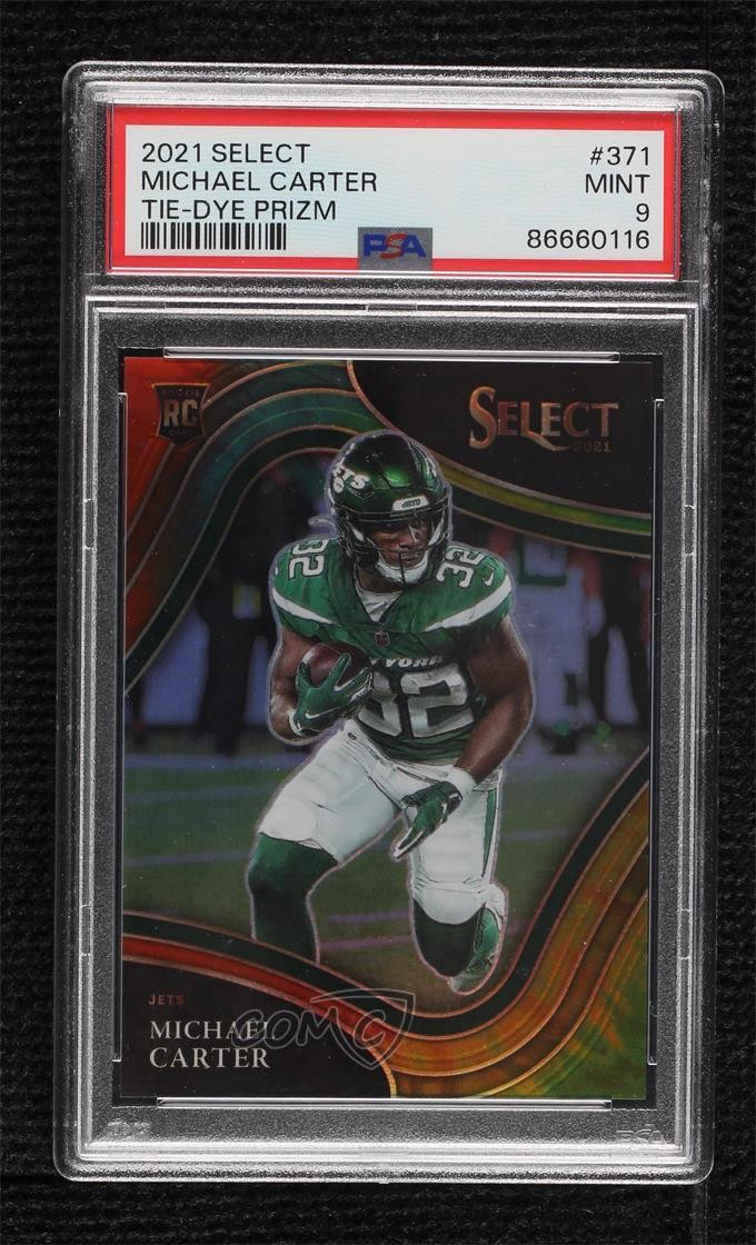 2021 Panini Select Field Level Tie-Dye Prizm 1/25 Michael Carter PSA 9 MINT 1la9
