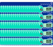 Murata 393/309 SR754W Silver Oxide Battery 100 Count - Replaces Sony 393/309