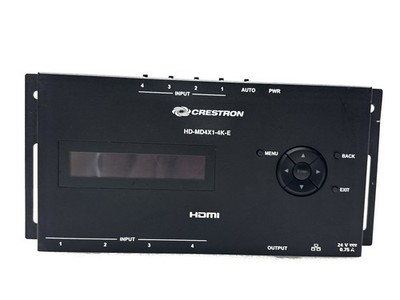 SET BESTEHEND AUS 2 Crestron HD-MD4X1-4K-E 4x1 4K HDMI Umschaltern