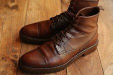 Oliver Sweeney Brown Leather Derby Brogue Boots Shoes Mens UK 9.5 US 10.5