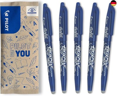 PILOT - FriXion Ball 0.7 Set - 5 Stu?ck: Farbe Blau - Radierbare Tintenroller