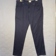 Todd Snyder Navy Blue Linen Cotton Blend Casual Pants Mens 36x32 City Designer