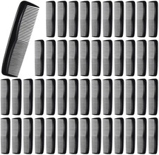 50PCS 5'' Pocket Hair Combs Barber Cutting Wide Fine Teeth Anti Static