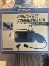 Maxon Hands-Free Communicator 49 MHz 5 Channel FM Two Way Radio 49-HX Headset