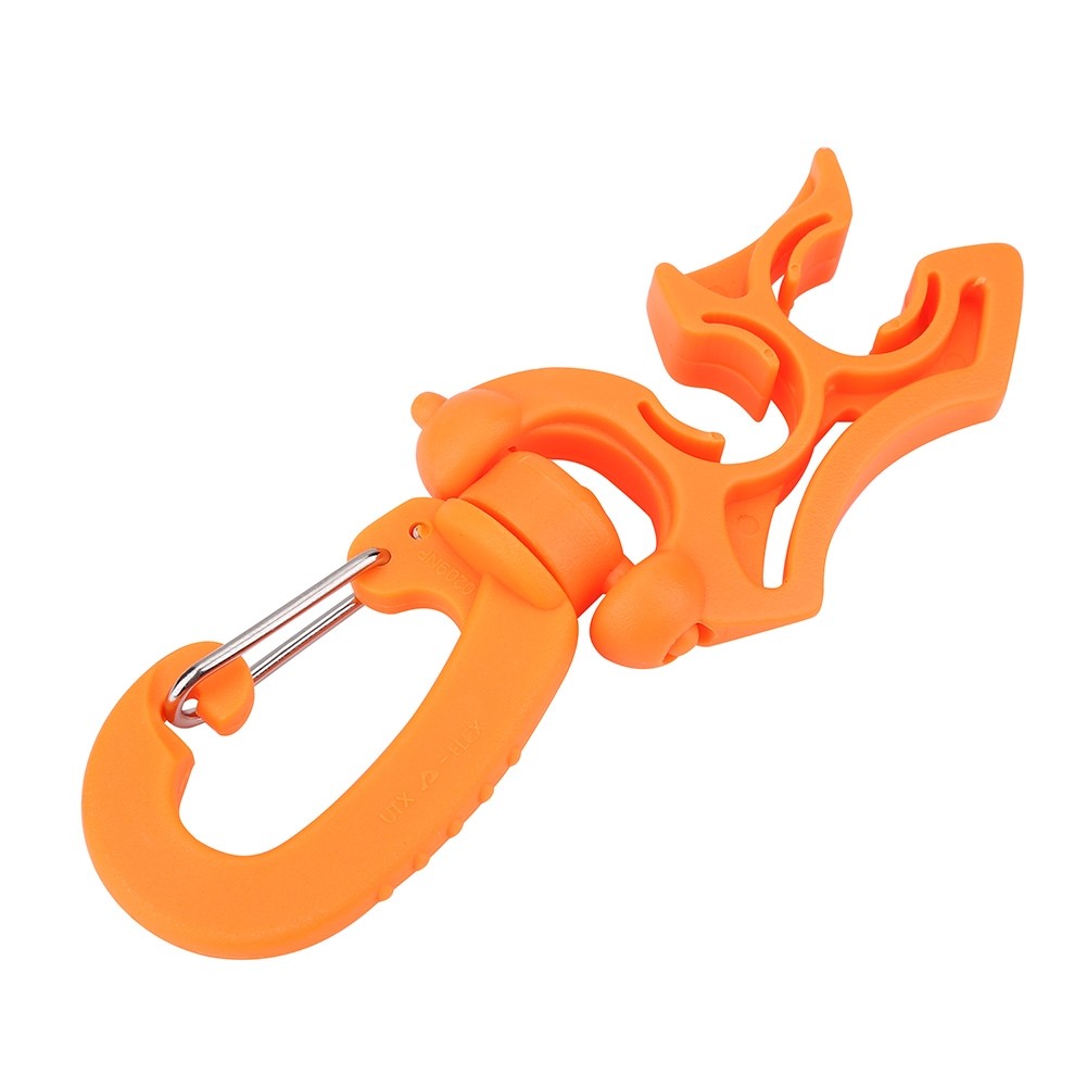 _1Pc Outdoor Scuba Diving Double BCD Low Pressure Hose Clip Holder With Snap