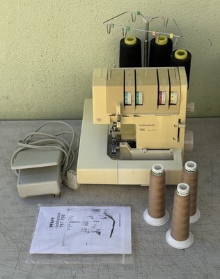 PFAFF Hobbylock 788 Serger Sewing Machine  With Foot Pedal & Manual WORKING