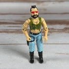 Vintage 1985 GI Joe Cobra Ripper v1 Dreadnok ARAH Figure Used