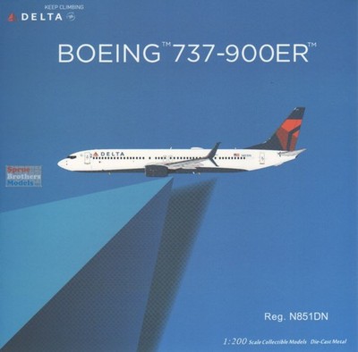 NGM09008 1:200 NG Model Delta Airlines B737-900ER Reg #N851DN