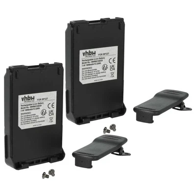 2x Batterie pour Icom IC-F50 IC-E85 IC-60V IC-F51V IC-F51 IC-F50V 1800mAh 7,4V - Photo 1/4