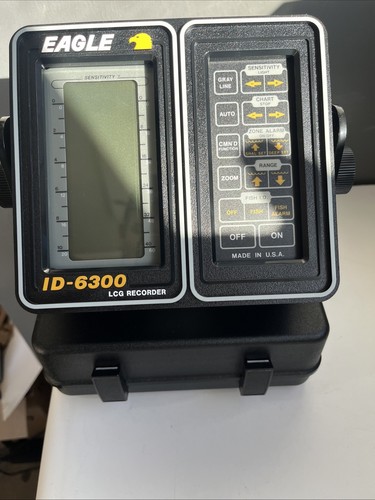 Untested Vintage Eagle ID-6300 LCD Recorder Fish Finder Sonar, Read Description - Picture 1 of 6