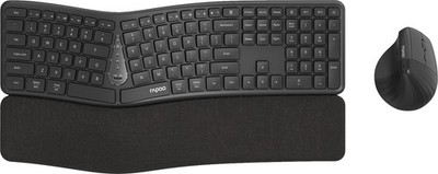 RAPOO 8810ME.DE Dark Grey Wireless Multi-Mode Combo  Maus & Tastatur