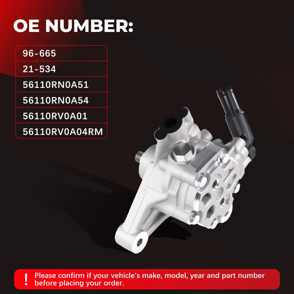 Nueva bomba de dirección asistida para Honda Odyssey 2011-2017 2012-2015 Honda Pilot 21-534 Foto 3 de 4