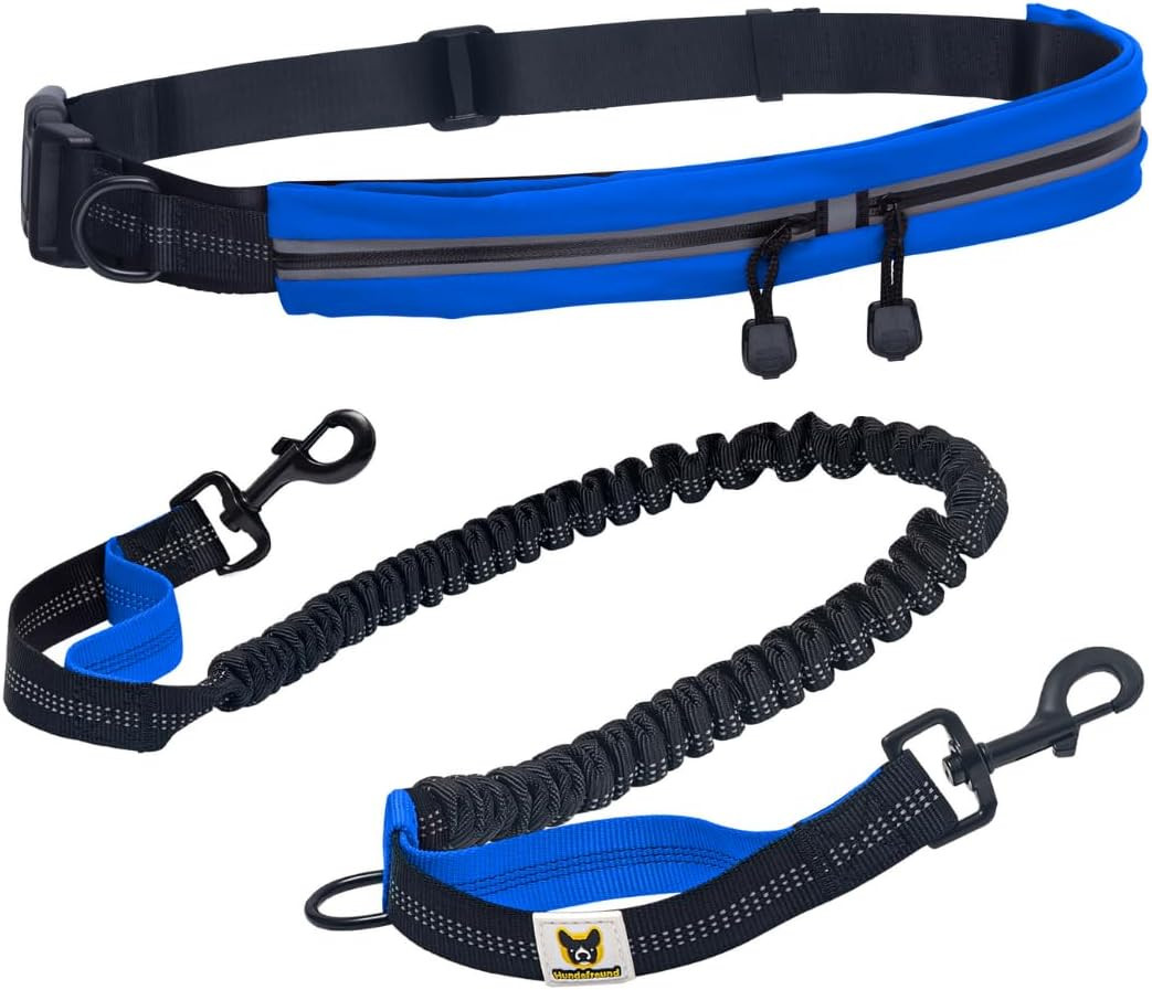 Guinzaglio Mani Libere per Cani | Elastico Estensibile per Passeggiate Corsa
