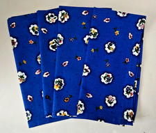 French Provençal Napkin  Set 4 Blue 20” Square New