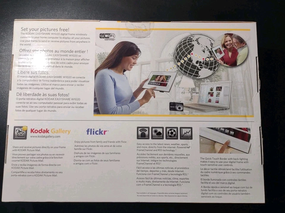 KODAK EasyShare W1020 - 10" Wireless WiFi Digital Photo Frame SEALED NEW - Image 2 of 4