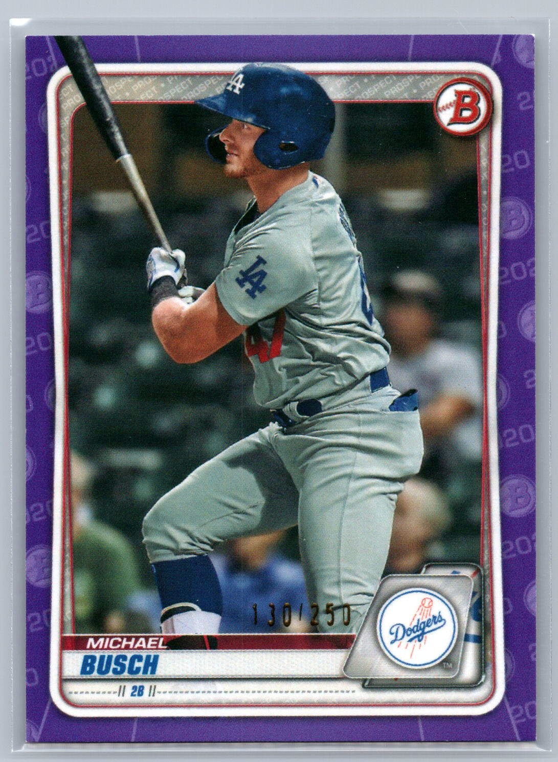 Michael Busch 2020 Bowman Draft Purple /250 #BD-42