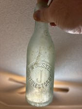 Straight Sided F. W. Jessen J Slug Plated Blob Top Beer Bottle Charleston, SC