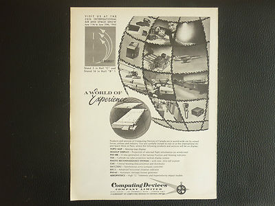 5/1965 PUB COMPUTERGERÄTE KANADA HEADUP DISPLAY TOPO KARTE TDS ELEKTRONIK ANZEIGE