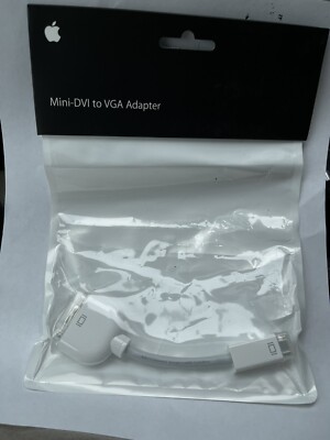 Apple MacBook Mini DVI To VGA Cable Adapter M9320G/A Genuine OEM