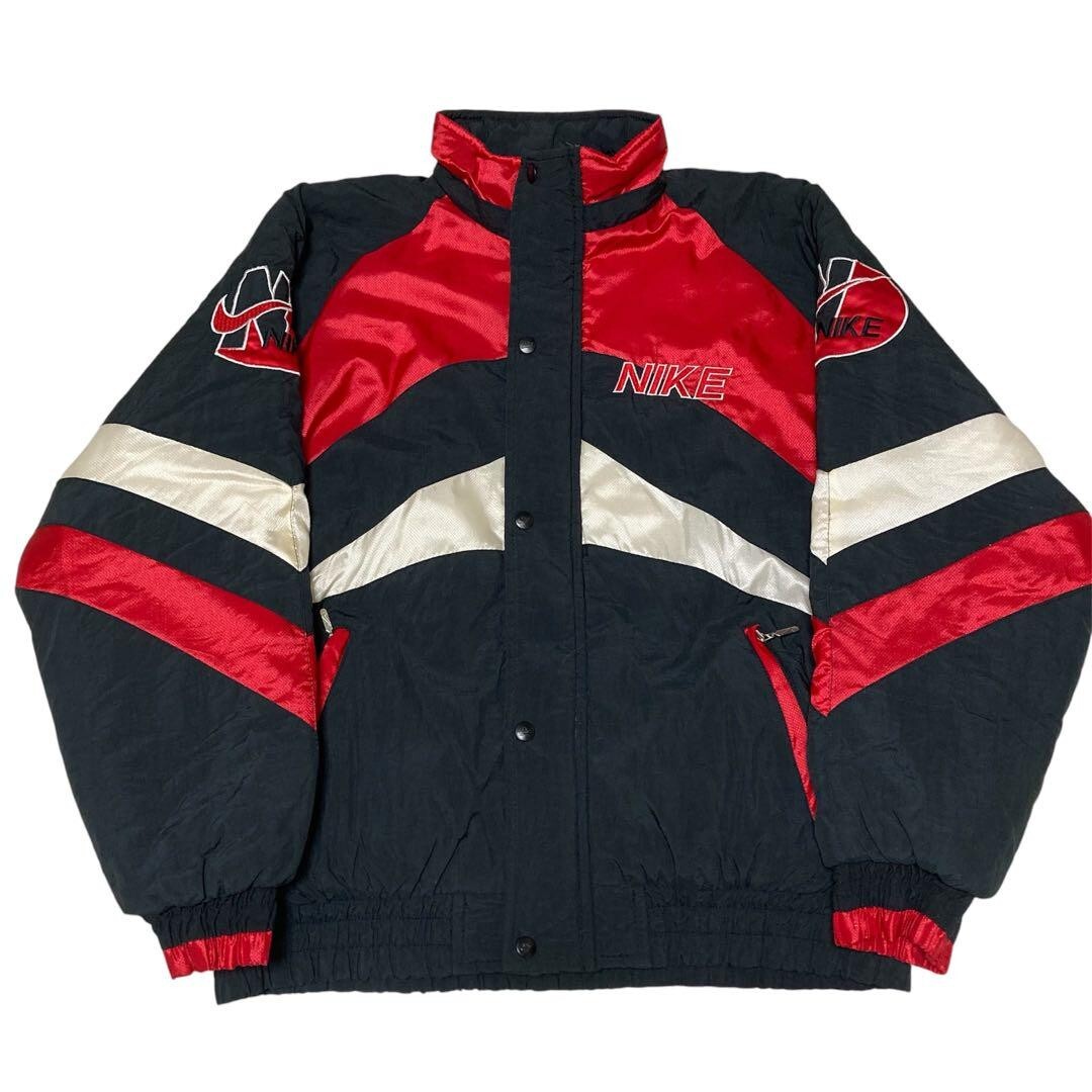 Rare 90s Vintage USA Made Nike Quilted Nylon Sports Jacket M