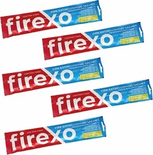 5 Pack Firexo Cooking Pan Fire Extinguisher Sachets - Fire Blanket Alternative