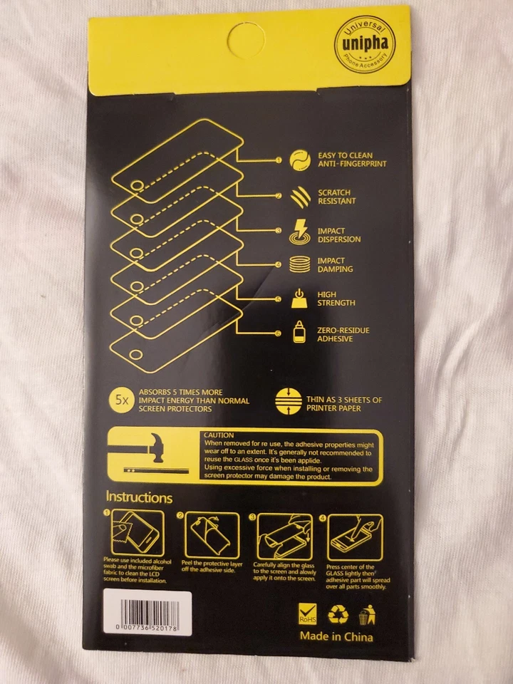 Tempered Glass Screen Protector for iPHONE 10 Screen Pro | PREMIUM 9H - Image 4 of 4