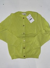 NWT 4-5 Yr Crewcuts J Crew Fresh Lime Caroline Cardigan Sweater Girls