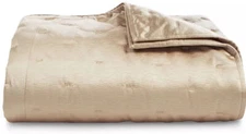 HUDSON PARK Glint Full / Queen / King Quilted Coverlet Gold