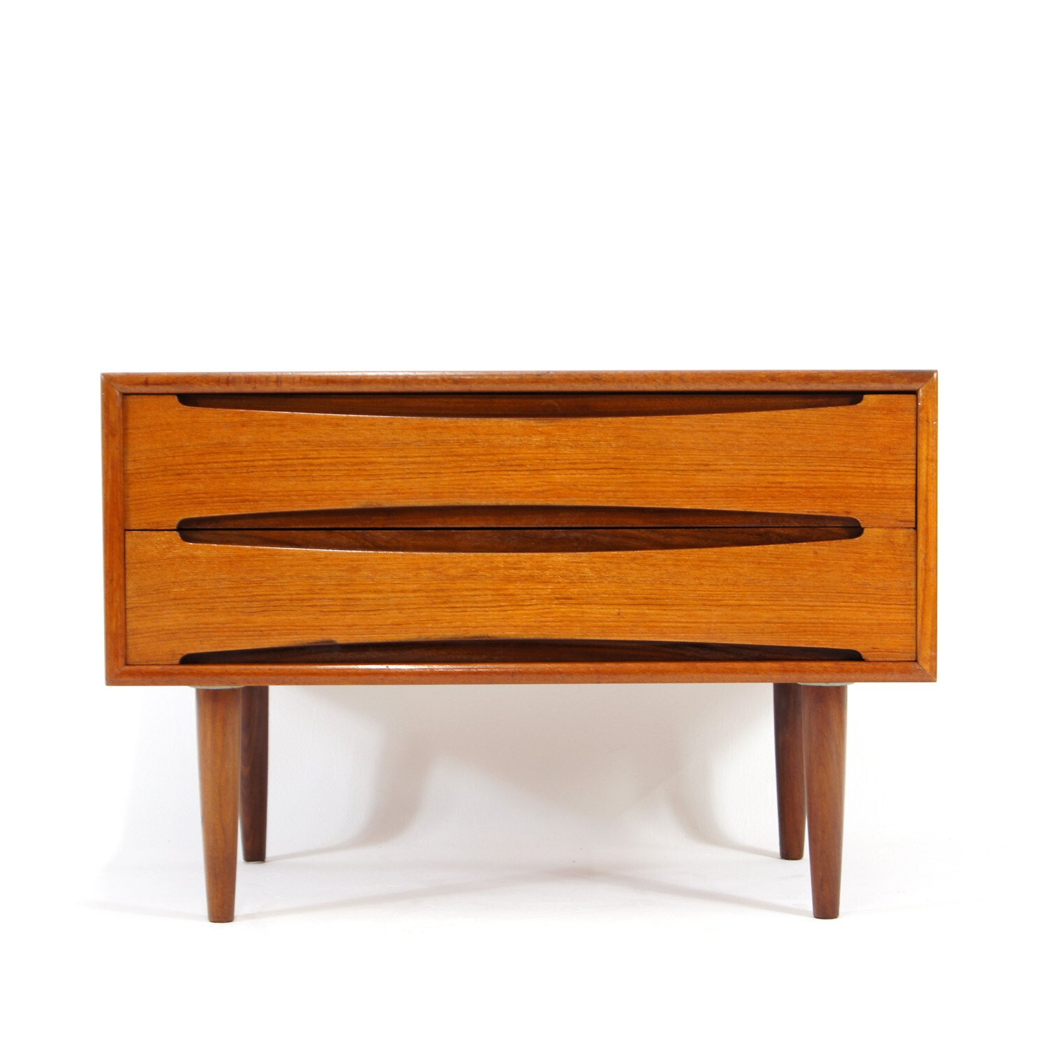 Retro Vintage Danish Skovby Teak TV Stand Chest of Drawers 60s 70s Mid