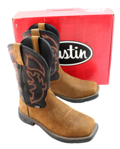 Justin Huck Brown Stampede Cowboy Boots 8.5D Justin Boots | Shoes | Mens Justin Boots Leather Stampede  main image 4