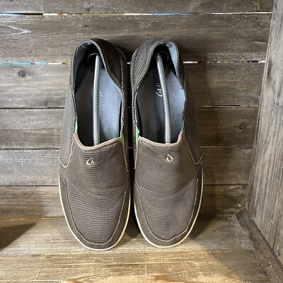 Mens‎ Olukai Nohea Taupe Mesh Slip On Loafers Shoes Sneakers Size 13 M s-l400.jpg main image 4