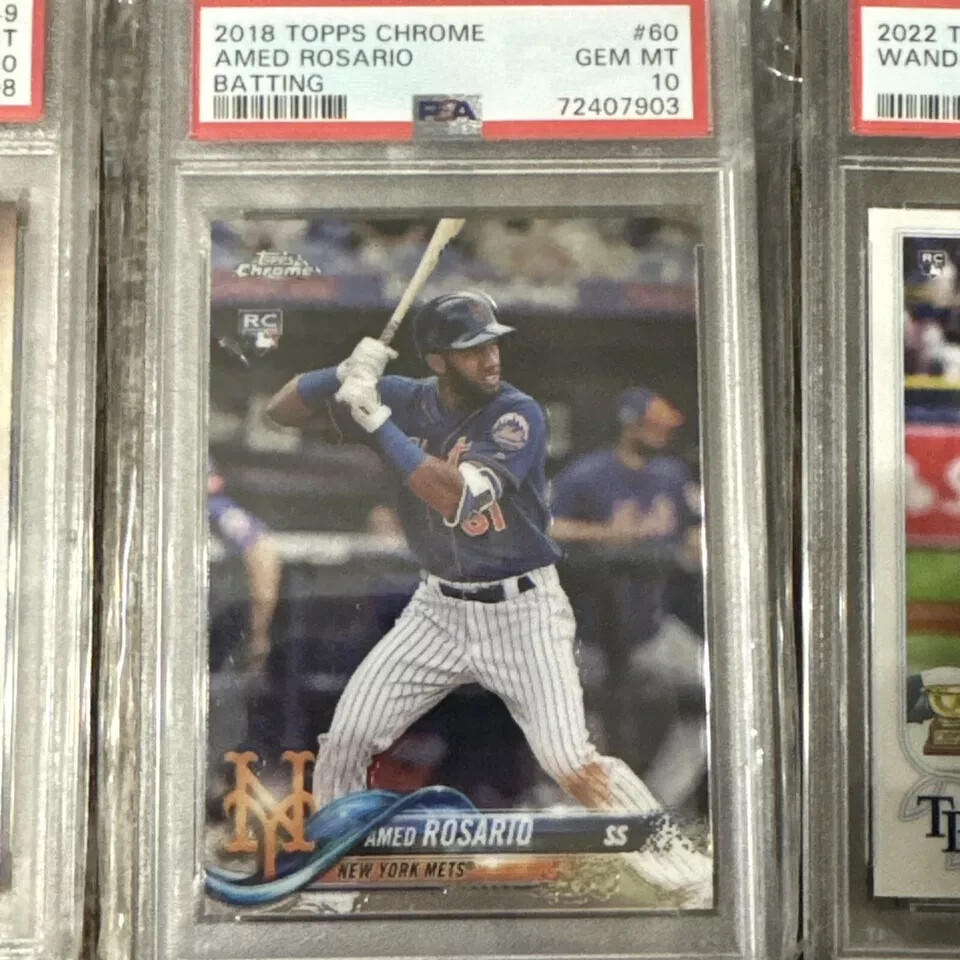 2018 Topps Chrome Update Amed Rosario New York Mets RC Rookie PSA 10 GEM MINT