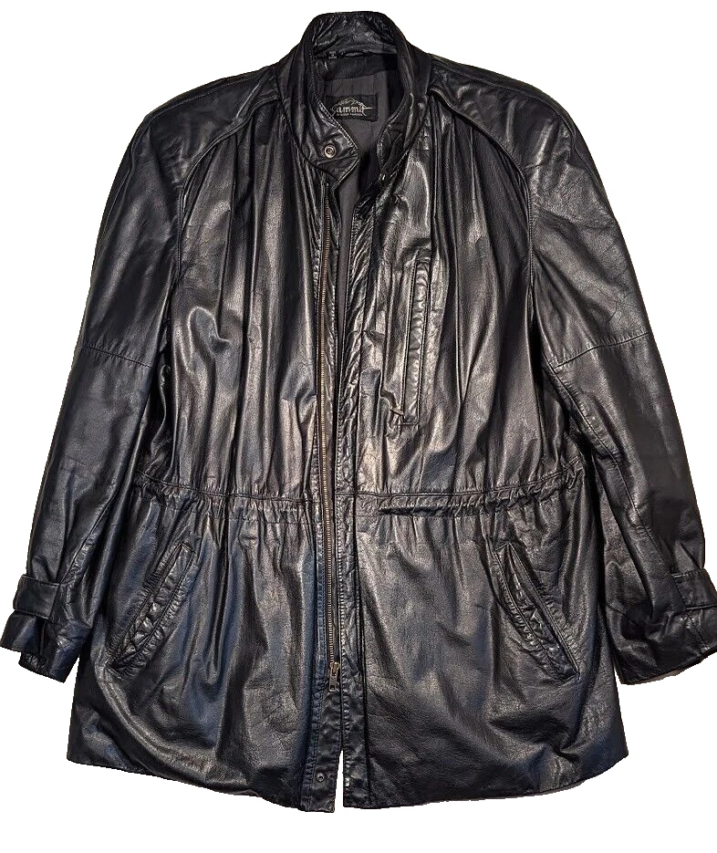 Manteau Peacoat Robert Comstock En Cuir Daim Véritable, Taille M - Neuf Avec étiquettes