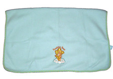 Care Bears Blue Fleece Funshine Bear Yellow Gingham Trim Security Lovey 32x40"
