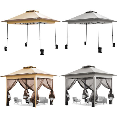 10x10 Pop Up Canopy Tent Outdoor Patio Gazebo Heavy Duty Waterproof UV Shelter