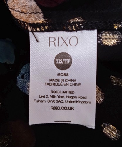 Rixo 'Moss' Sheer Patterned Oversized Silk Blouse - BNWT - Size XXS - RRP £175 - Picture 6 of 7