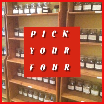 PICK YOUR FOUR Loose Leaf Tea Sampler (4 of 2oz teas of your choice)