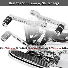 CNC Chrome Heel Toe Shift Lever Shifter Pegs For Harley Electra Road Glide King