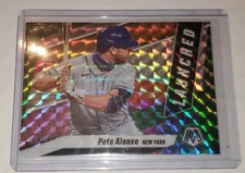 2021 Panini Mosaic Launched #L1 Pete Alonso Green Prizm Variation