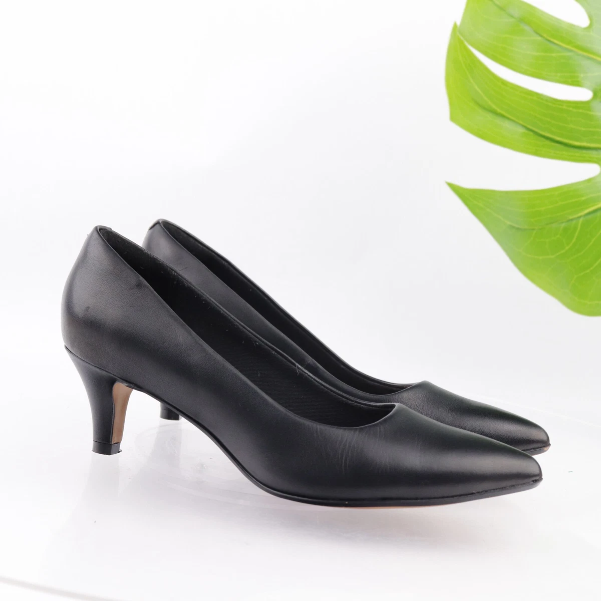 Clarks kitten heel on sale pumps