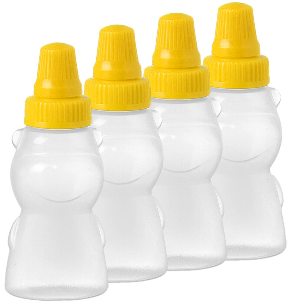 4PCS Reusable Squeeze Bottles For Liquids Condiment Bottles for Kitchen  Camping