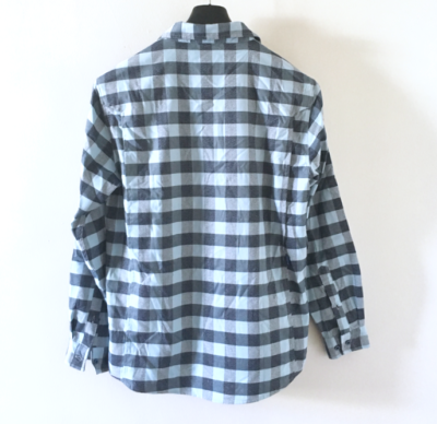 Chemise De Pêche AFTCO Homme – Manches Courtes, Bleu à Carreaux, Coupe Régulière L