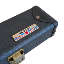 BCE Snooker Pool Cue Deluxe Hard Case 3/4 Joint Black Leatherette Holds 1 Cue
